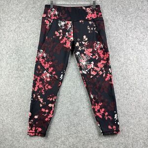 Sweaty Betty Power 7/8 Length Leggings Pants Womens L Floral Pockets Workout Gym